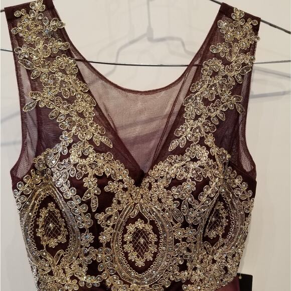 Jodi Kristopher NEW Mini Formal Dress Sleeveless Round Neck Women's Size 3 - Picture 6 of 16